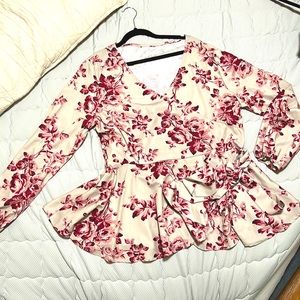 Peplum top from a boutique